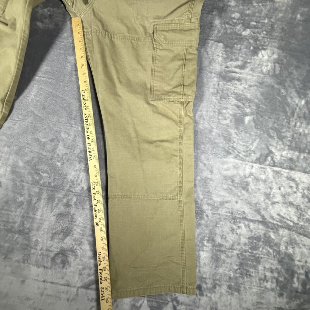 Wrangler Pants Men's 38x34 For 38x32 Khaki Ranger Cargo Workwear Double Knee - Picture 15 of 16